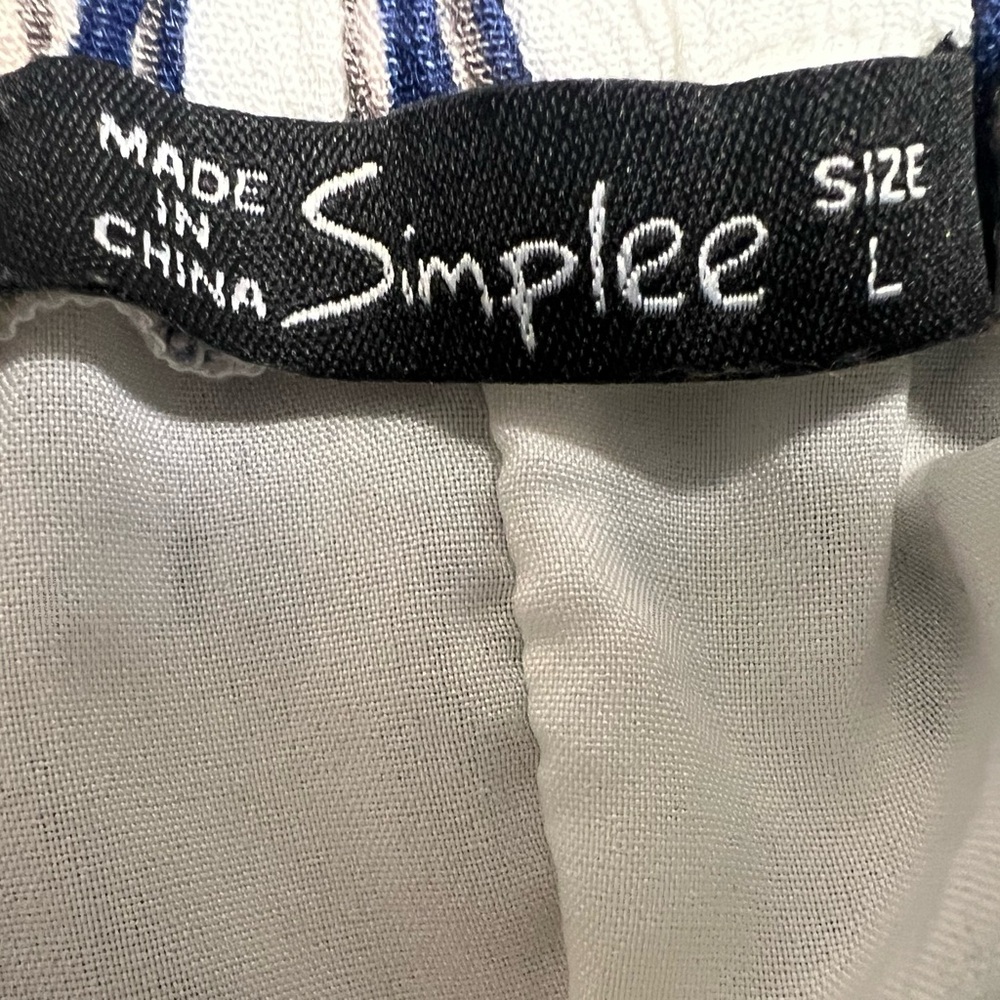 Simplee Apparel Striped Linded Pants with Large Slits on the Pantlegs! - Picture 16 of 16
